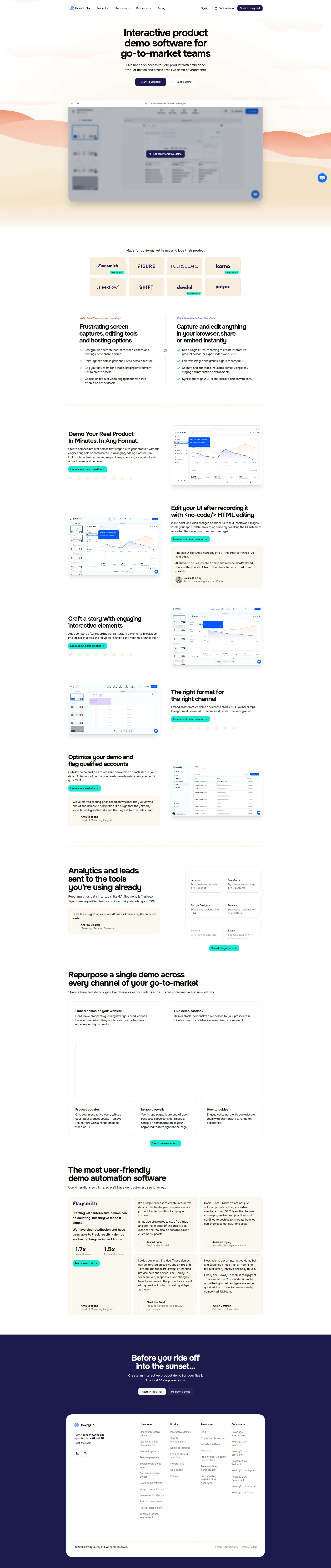 HowdyGo pricing page screenshot