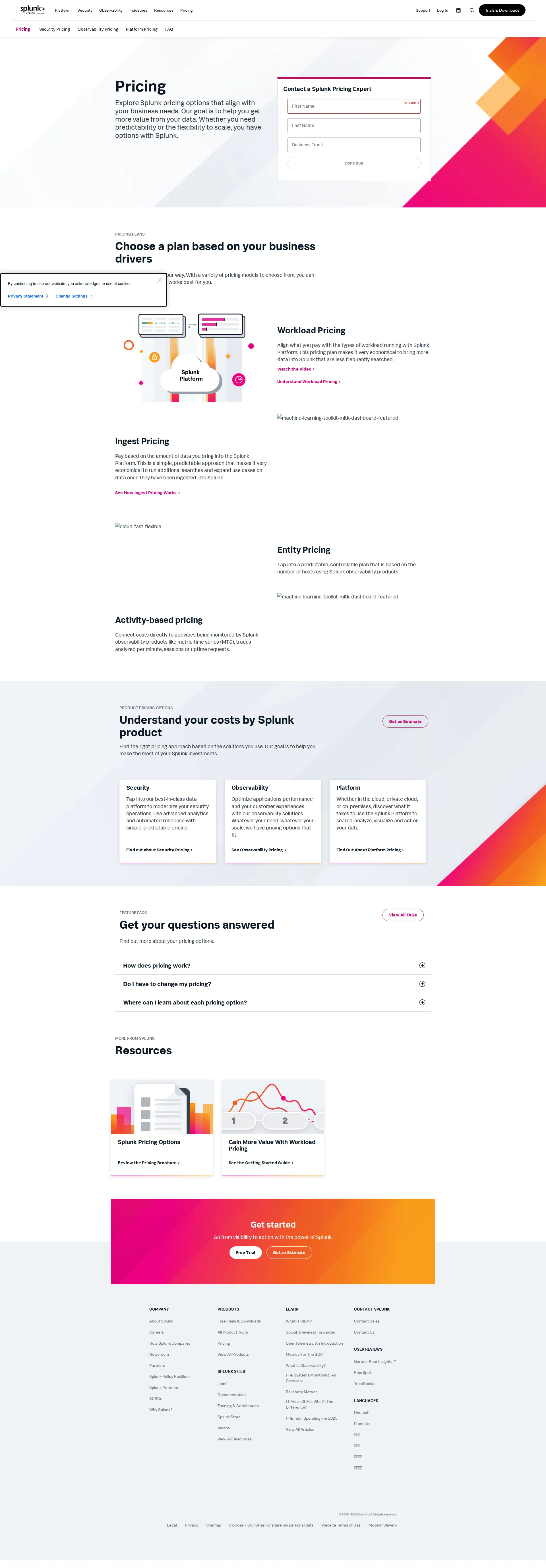 VictorOps pricing page screenshot