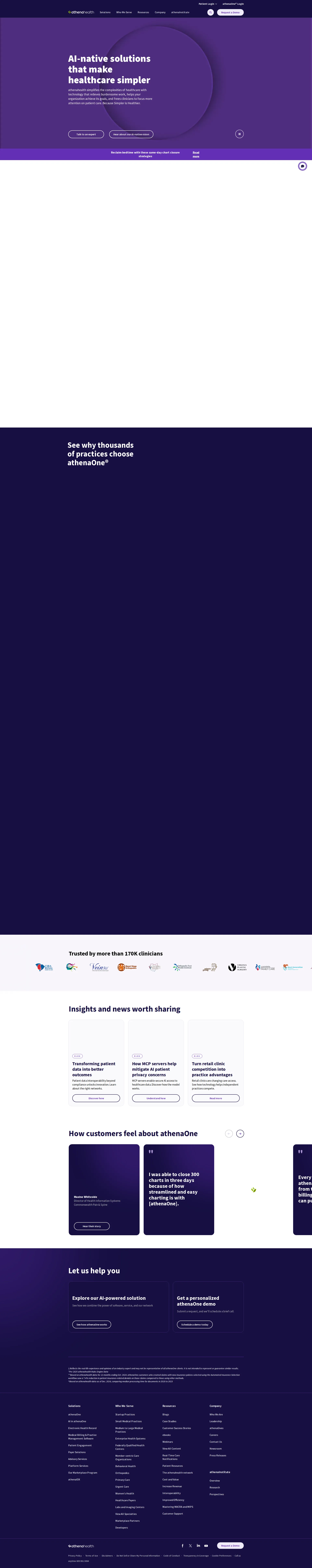 athenahealth pricing page screenshot