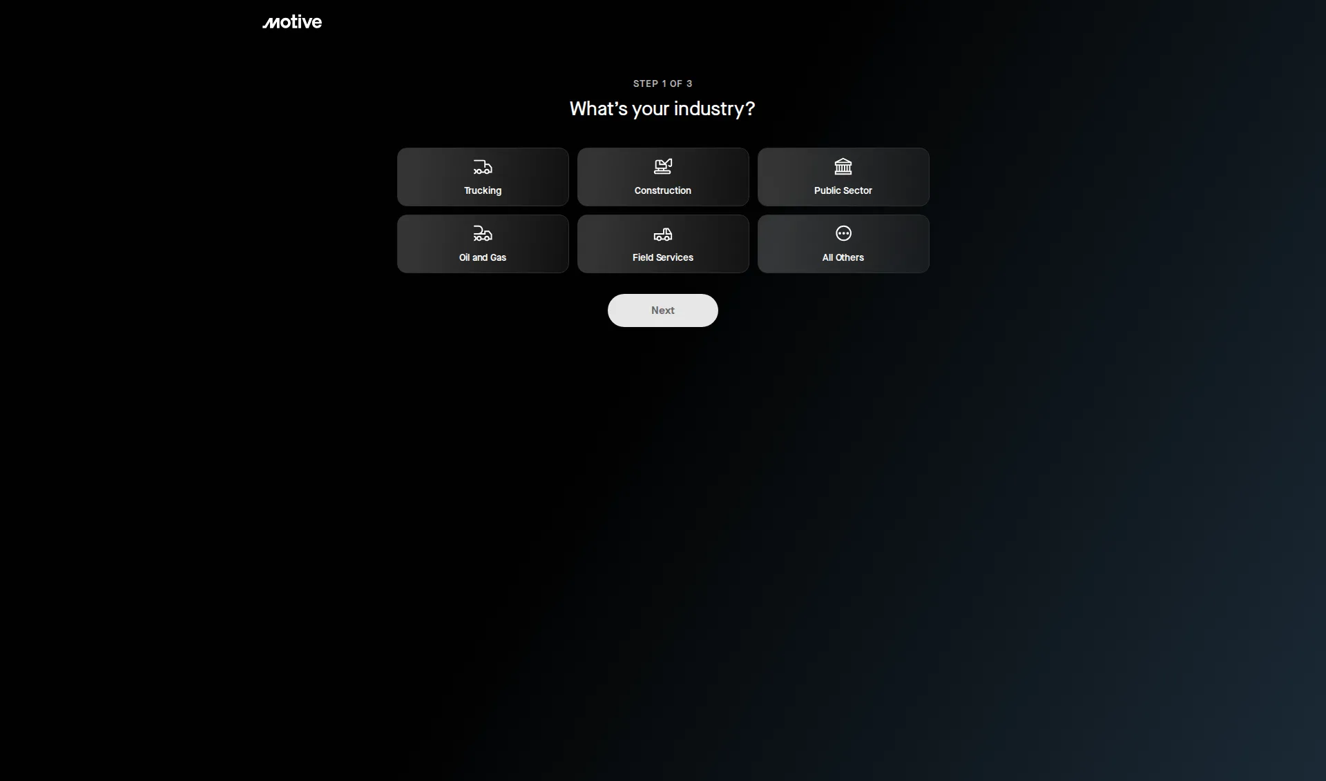 Motive pricing page screenshot